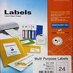 ورق لاصق A4 - formatec 24 labels/sheet - 100 sheets 