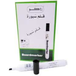 طقم 12 قلم سبورة روكو أسود رأس مشطوف 350